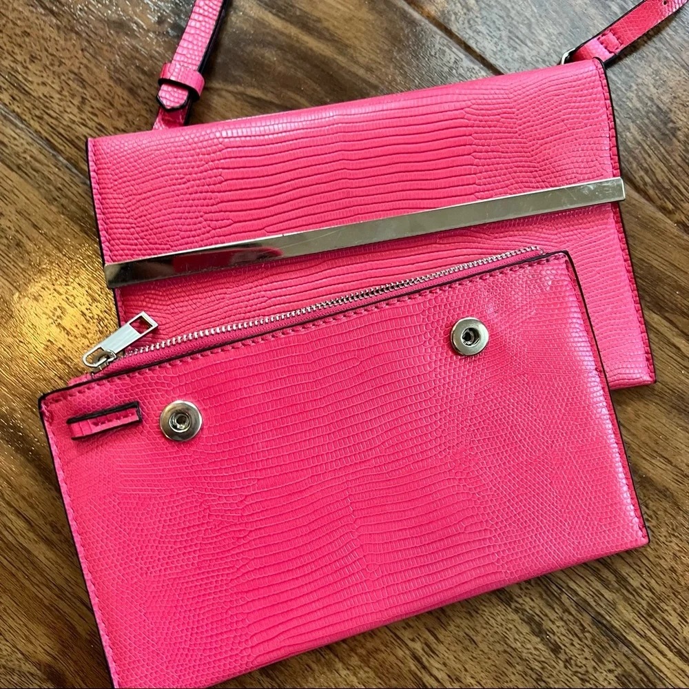 Zara Animal Print Double- Purse Crossbody Bag - Picture 2 of 9